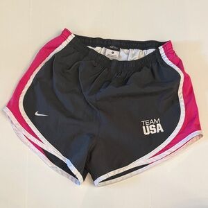 Nike Women's Team USA Track Shorts - Black, Pink & White